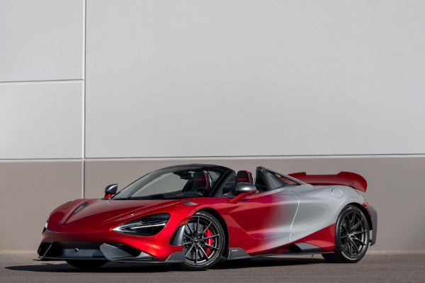 Used 2022 McLaren 765LT Spider MSO Bespoke Velocity Blend Carbon